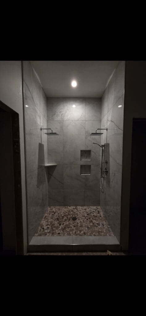 Stone-wall wet room