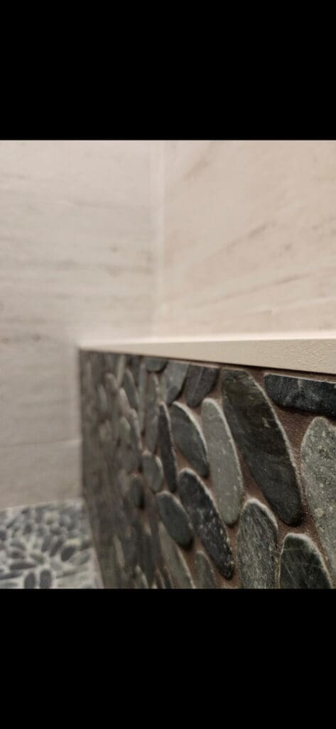 Pebble mosaic detail
