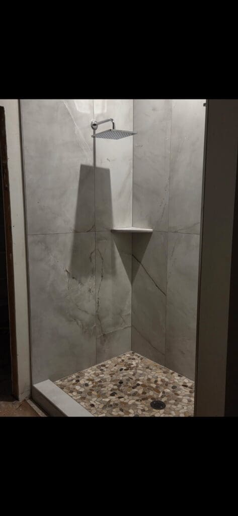 Tiled feature wall